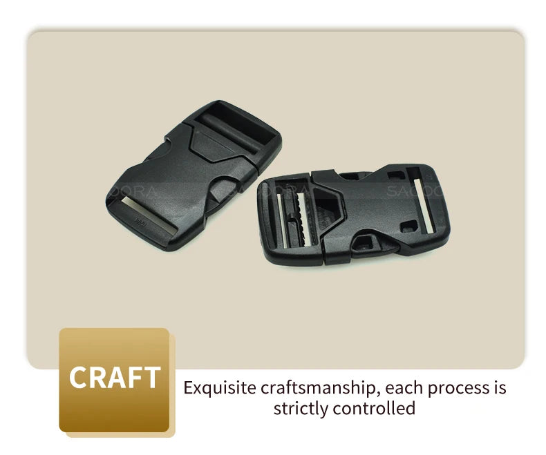 1pcs 20mm 25mm 32mm 38mm 50mm Webbing Plastic Side Release Bump Buckle for Backpack Straps Luggage