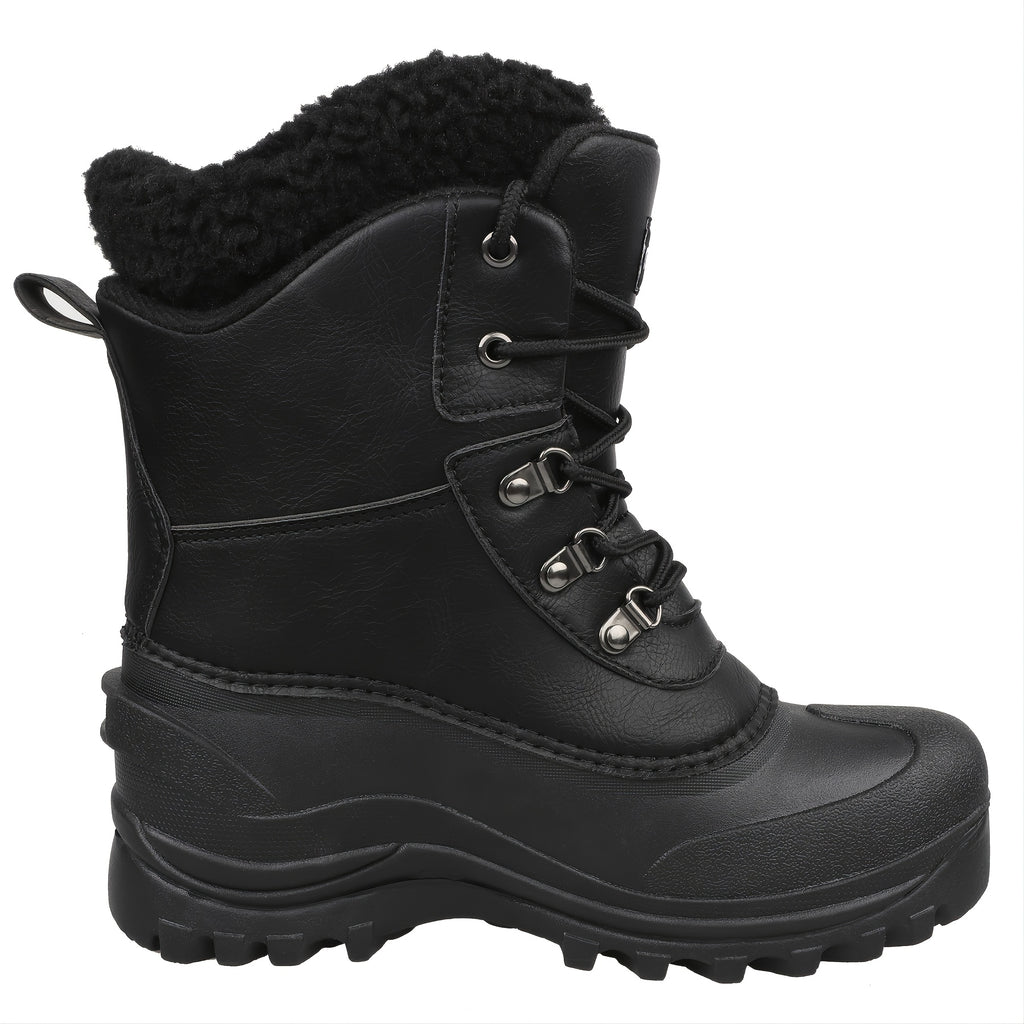[Popular Choice] Riemot Men's High Quality Snow Boots - Durable, Non-Slip Traction Sole for Hiking, Trekking & Gardening - Warm Fleece Lined Ankle Support, Lace-Up Closure- Versatile All-Season Outdoor Footwear