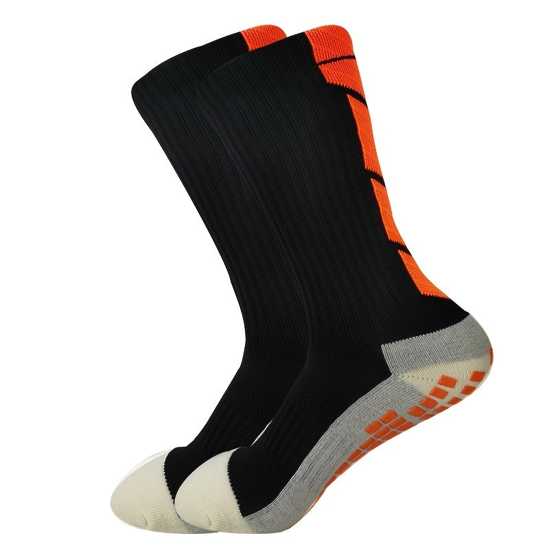 Non-Slip Soccer Grip Socks with Towel Bottom for Enhanced Performance and Stability in Sports - For Soccer Players - Moisture-Wicking & Breathable Fabric - Suitable for Training & Matches - Great Gift for Athletes