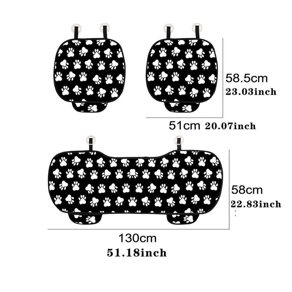 Spruce Up Your Car Interior with a Stylish Dog Paw Print Car Seat Cushion!