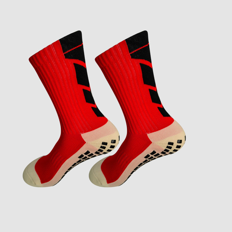 Non-Slip Soccer Grip Socks with Towel Bottom for Enhanced Performance and Stability in Sports - For Soccer Players - Moisture-Wicking & Breathable Fabric - Suitable for Training & Matches - Great Gift for Athletes