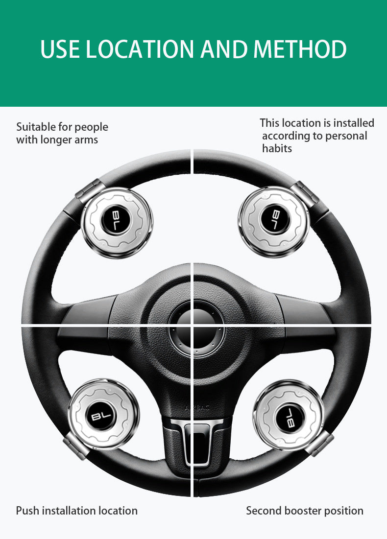 The Car Power Steering Ball With Golden Bearings, Truck Handle Steering Wheel Auxiliary Power Steering Universal Model.
