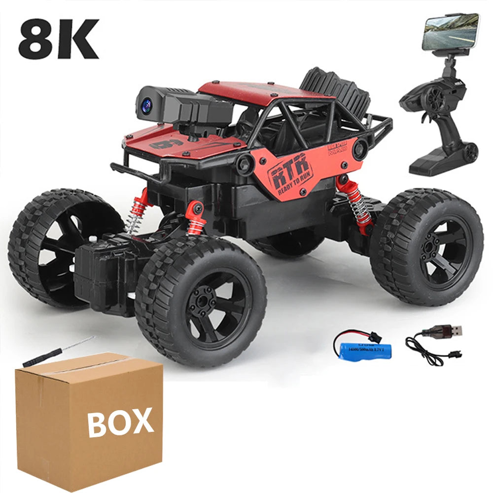 1: 18 Six Wheel Drive RC CAR Cross-country Climbing Spray Racing Car Remote Control Electric Car Fall Resistant Boy Toy Gift