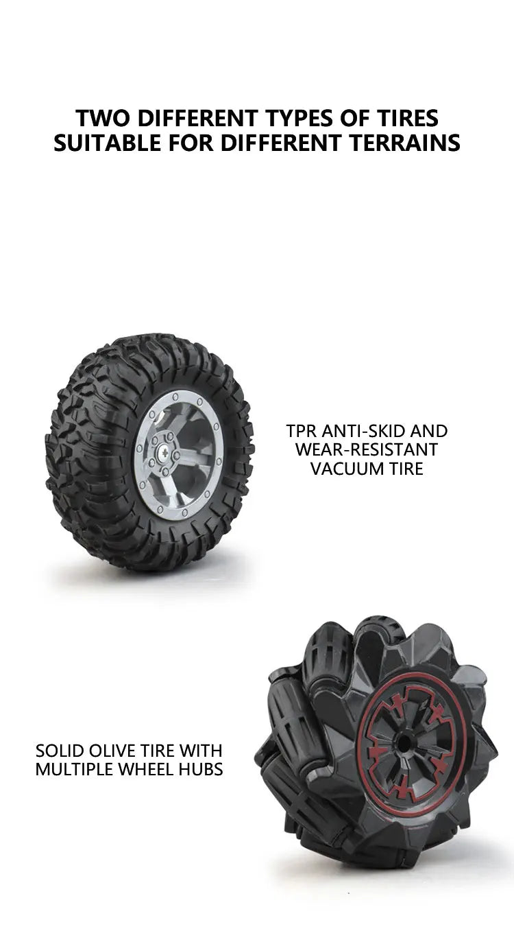 1: 18 Six Wheel Drive RC CAR Cross-country Climbing Spray Racing Car Remote Control Electric Car Fall Resistant Boy Toy Gift