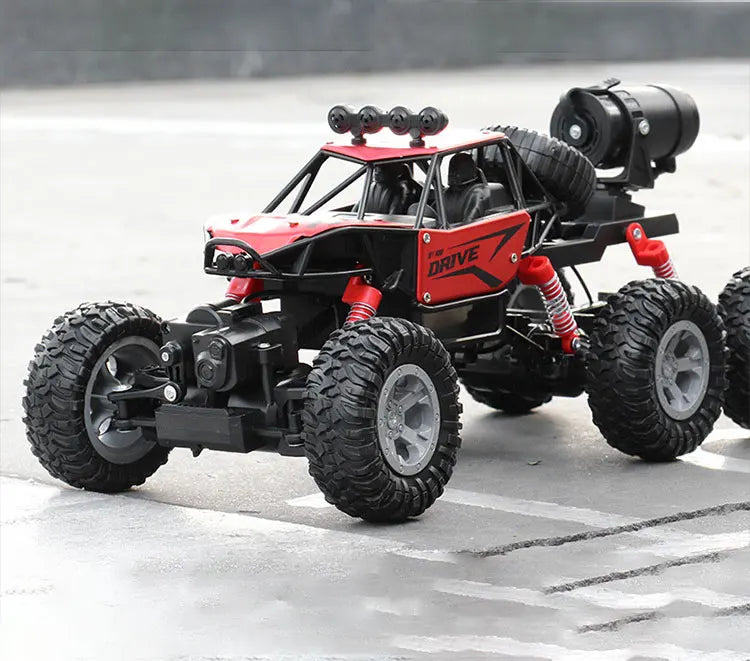 1: 18 Six Wheel Drive RC CAR Cross-country Climbing Spray Racing Car Remote Control Electric Car Fall Resistant Boy Toy Gift