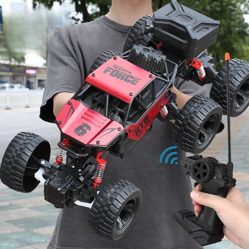 1: 18 Six Wheel Drive RC CAR Cross-country Climbing Spray Racing Car Remote Control Electric Car Fall Resistant Boy Toy Gift