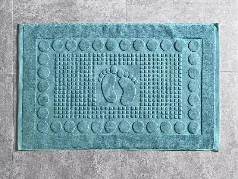 Thicken White Floor Towel For Hotel Home,Foot Bathroom Mat,High Quality 100%Cotton Non-slip Water Uptake Bathtub Towels 50*80cm