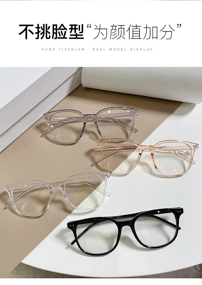 Transparent Computer Glasses Frame Women Men Anti Blue Light square  Eyewear Blocking Glasses Optical Spectacle Eyeglass