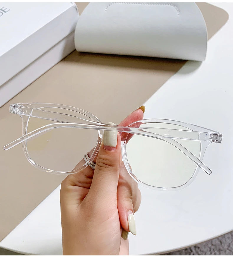 Transparent Computer Glasses Frame Women Men Anti Blue Light square  Eyewear Blocking Glasses Optical Spectacle Eyeglass