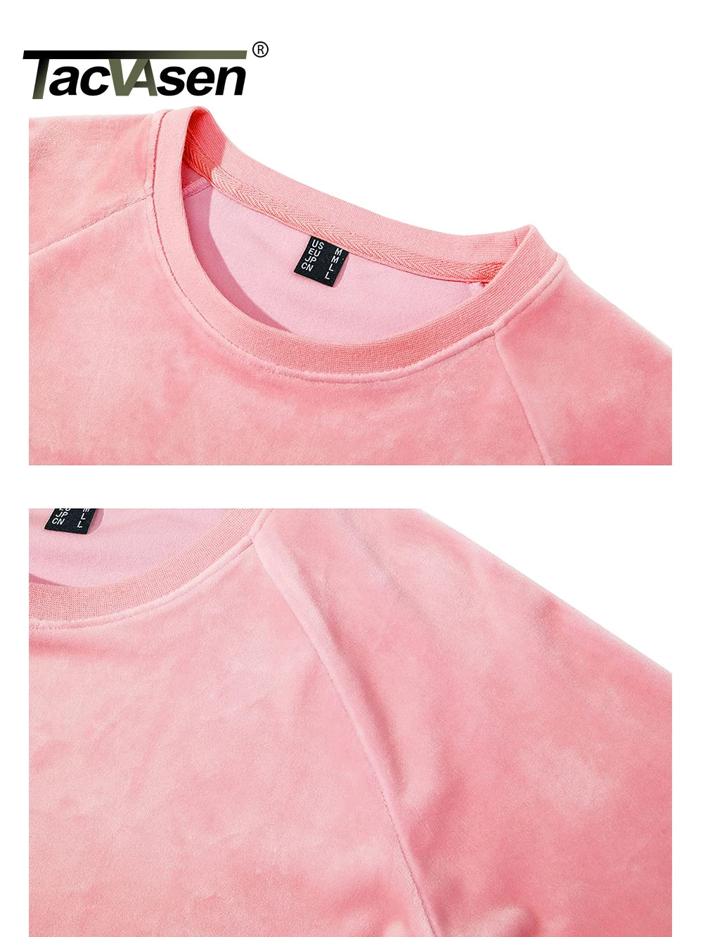 TACVASEN Spring Fashion Crew Neck Pullover Womens Casual Soft Fuzzy Sweatshirts Home Warm Hoodies Sweet Streetwear Sports Tops