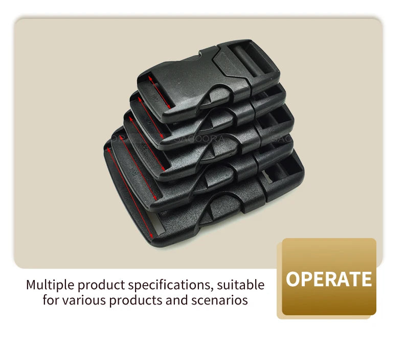 1pcs 20mm 25mm 32mm 38mm 50mm Webbing Plastic Side Release Bump Buckle for Backpack Straps Luggage