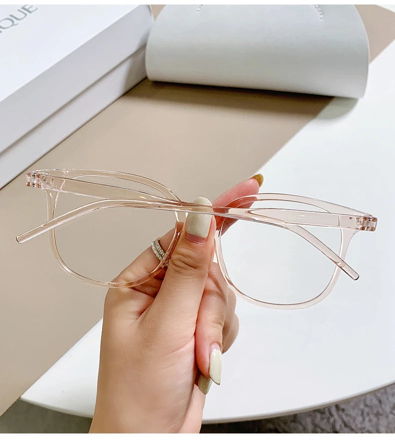 Transparent Computer Glasses Frame Women Men Anti Blue Light square  Eyewear Blocking Glasses Optical Spectacle Eyeglass