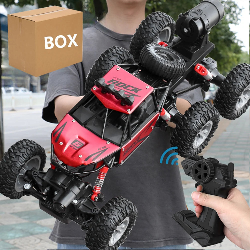 1: 18 Six Wheel Drive RC CAR Cross-country Climbing Spray Racing Car Remote Control Electric Car Fall Resistant Boy Toy Gift