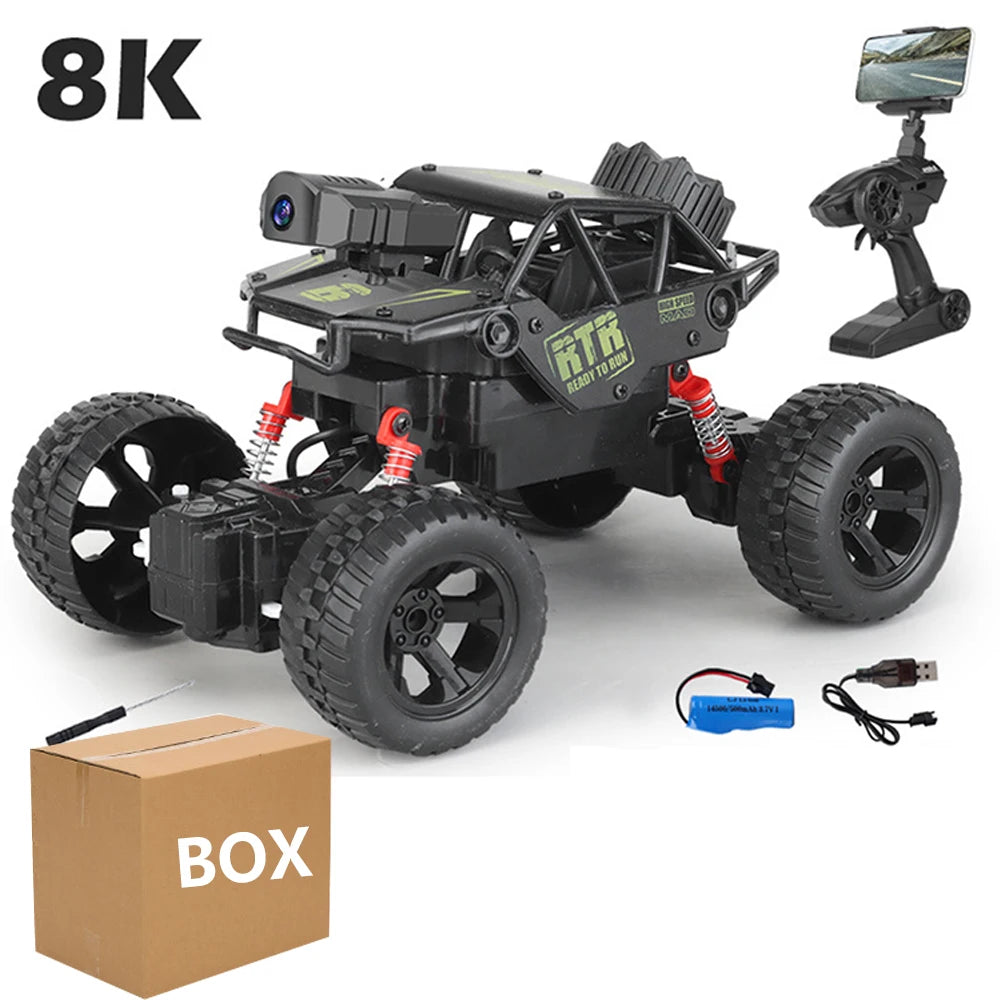 1: 18 Six Wheel Drive RC CAR Cross-country Climbing Spray Racing Car Remote Control Electric Car Fall Resistant Boy Toy Gift