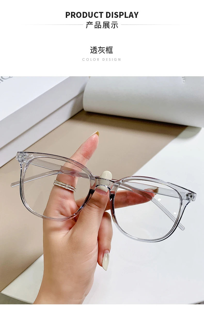 Transparent Computer Glasses Frame Women Men Anti Blue Light square  Eyewear Blocking Glasses Optical Spectacle Eyeglass
