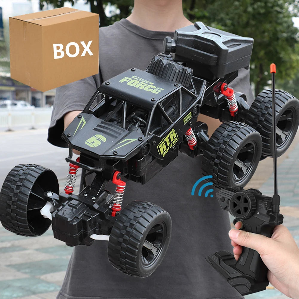 1: 18 Six Wheel Drive RC CAR Cross-country Climbing Spray Racing Car Remote Control Electric Car Fall Resistant Boy Toy Gift