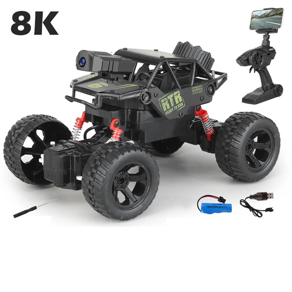 1: 18 Six Wheel Drive RC CAR Cross-country Climbing Spray Racing Car Remote Control Electric Car Fall Resistant Boy Toy Gift