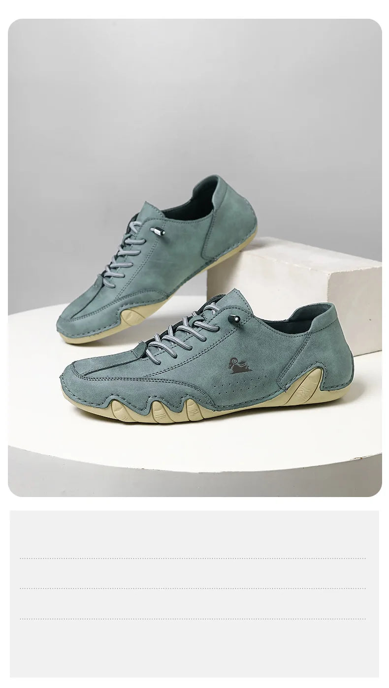 Men Casual Outdoor Fashion Sneakers Soft Leather Sneakers High Top Luxury Men Classic Walking Shoes Winter Motocross Boots 35-50