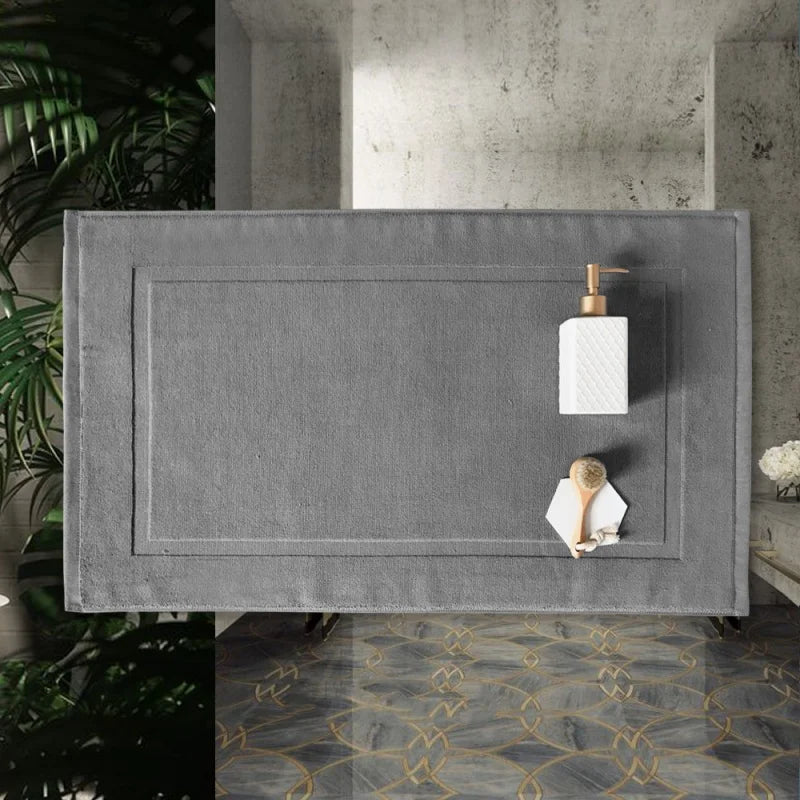 Thicken White Floor Towel For Hotel Home,Foot Bathroom Mat,High Quality 100%Cotton Non-slip Water Uptake Bathtub Towels 50*80cm