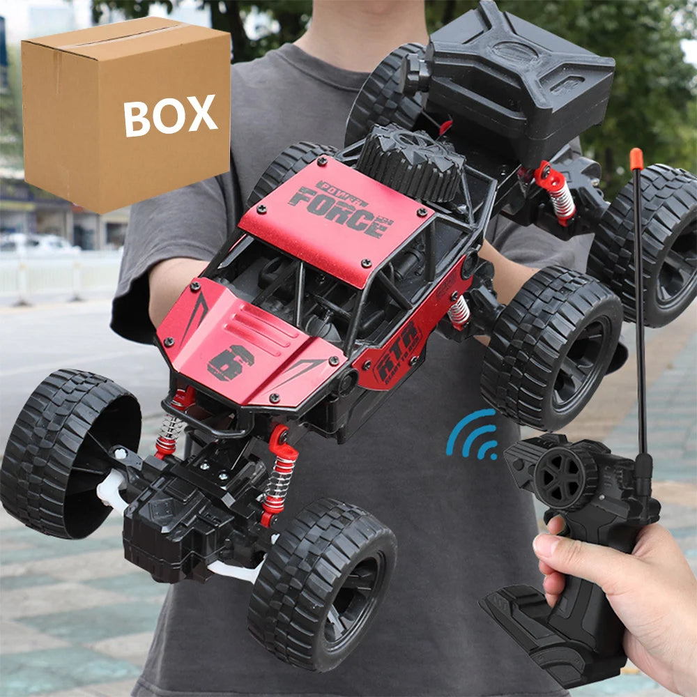 1: 18 Six Wheel Drive RC CAR Cross-country Climbing Spray Racing Car Remote Control Electric Car Fall Resistant Boy Toy Gift