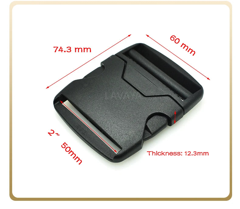 1pcs 20mm 25mm 32mm 38mm 50mm Webbing Plastic Side Release Bump Buckle for Backpack Straps Luggage