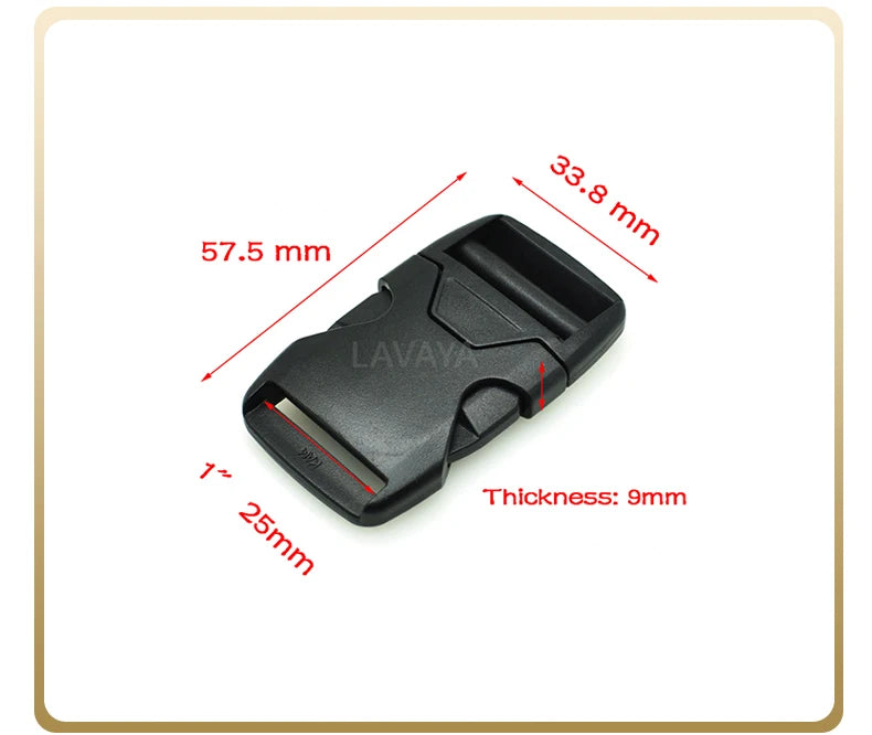 1pcs 20mm 25mm 32mm 38mm 50mm Webbing Plastic Side Release Bump Buckle for Backpack Straps Luggage