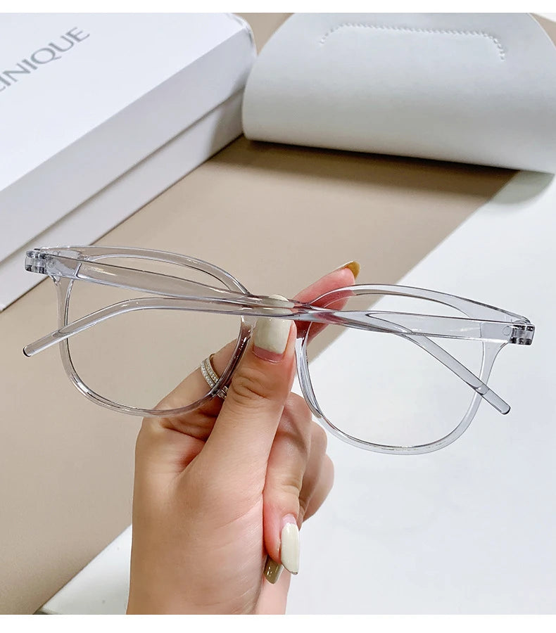 Transparent Computer Glasses Frame Women Men Anti Blue Light square  Eyewear Blocking Glasses Optical Spectacle Eyeglass