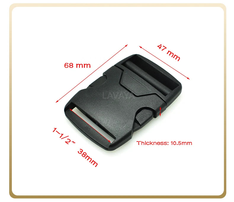 1pcs 20mm 25mm 32mm 38mm 50mm Webbing Plastic Side Release Bump Buckle for Backpack Straps Luggage