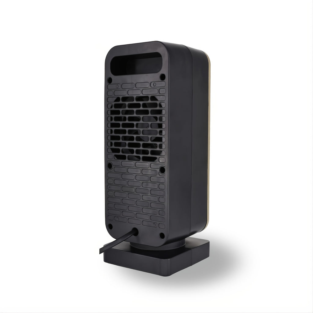 500W Portable Ceramic Electric Space Heater, Quiet, Square Shape, Tip-over Protection - 110-130V US Plug, No Energy Efficiency Rating, for Bedroom, Living Room, Office