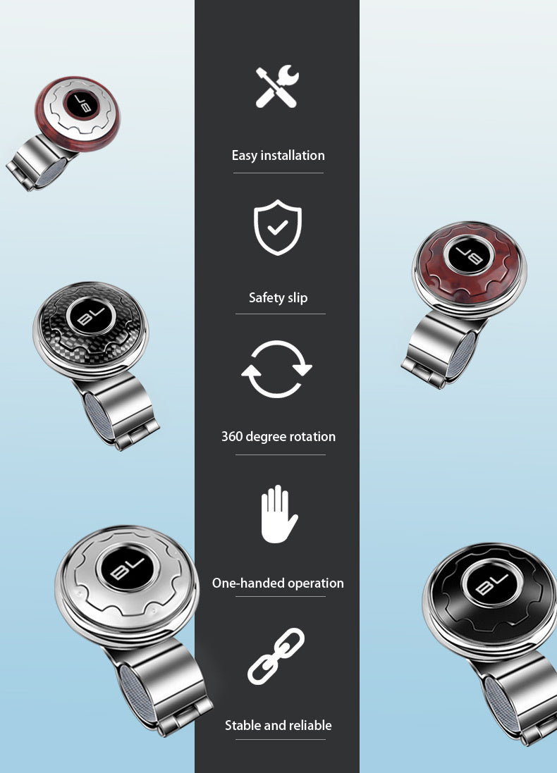 The Car Power Steering Ball With Golden Bearings, Truck Handle Steering Wheel Auxiliary Power Steering Universal Model.