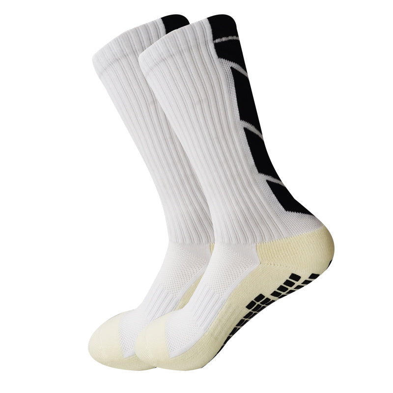 Non-Slip Soccer Grip Socks with Towel Bottom for Enhanced Performance and Stability in Sports - For Soccer Players - Moisture-Wicking & Breathable Fabric - Suitable for Training & Matches - Great Gift for Athletes